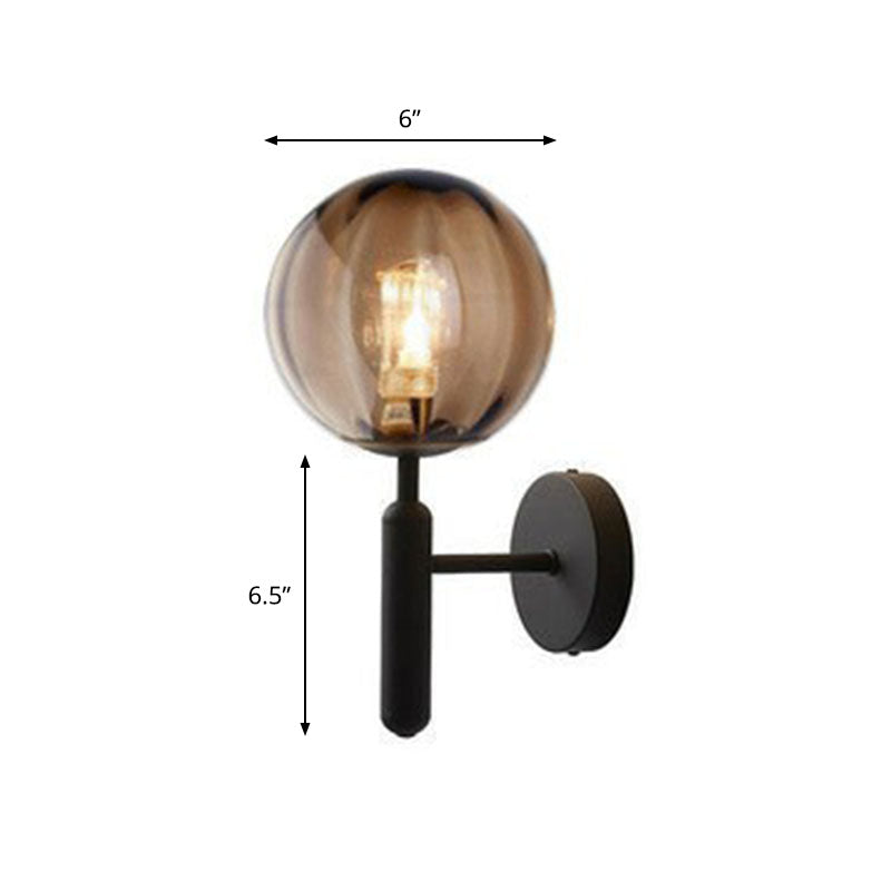 Lucie Mini Glass Ball Wall Light Sconce