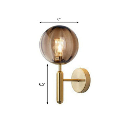 Lucie Mini Glass Ball Wall Light Sconce