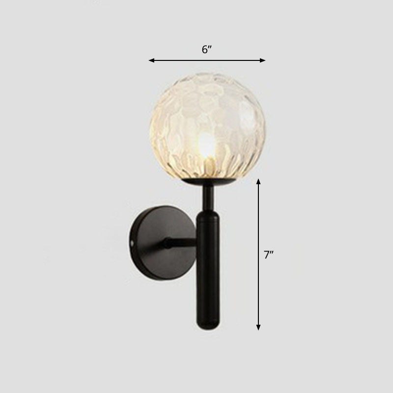 Lucie Mini Glass Ball Wall Light Sconce