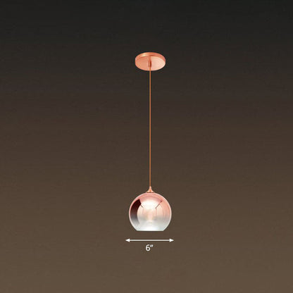 Noémie Gradient Glas-Kugel-Pendelleuchte
