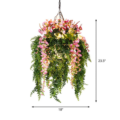 Clémence Farmhouse Plant Pendant Chandelier Light