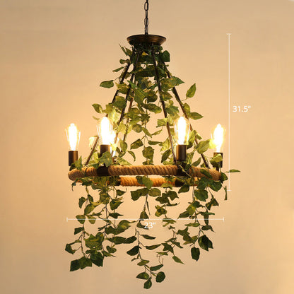 Delphine Wagon Wheel Farmhouse Chandelier Light