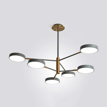 Chloé Rotatable Branch LED Chandelier with Acrylic Shades