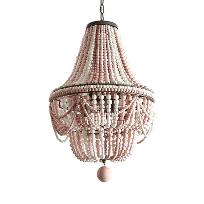 Céleste Lasergeschnittener Kronleuchter aus Holz im Empire-Stil