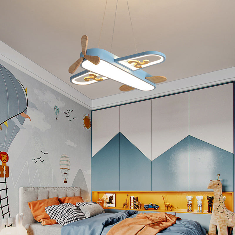 Juliette Kids Plane-Shaped LED Hanging Lamp Acrylic Pendant