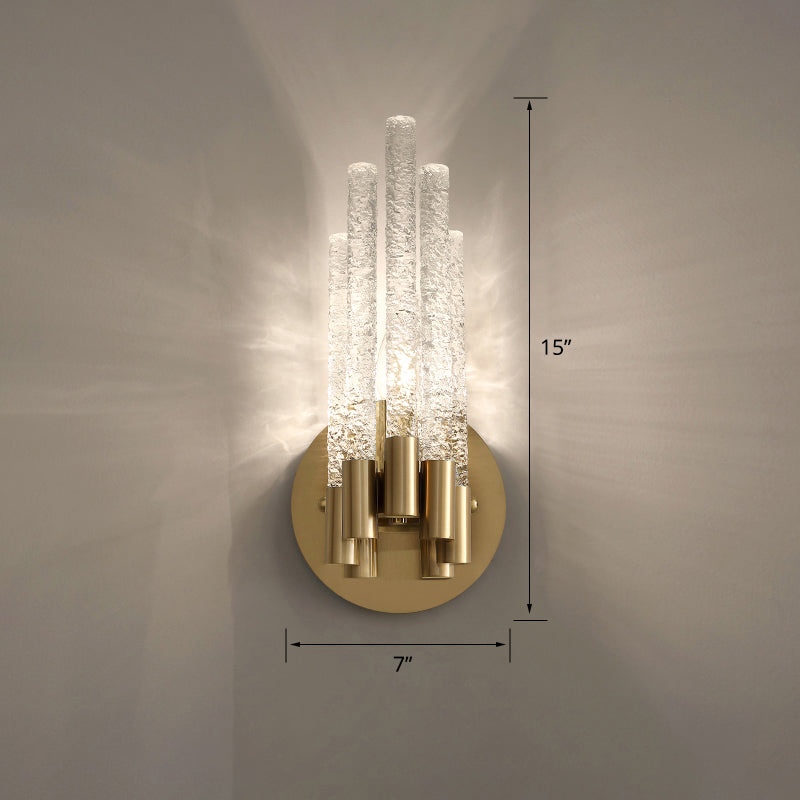 Camille Tubus-Wandleuchte – Messing-Finish mit zwei Lichtquellen