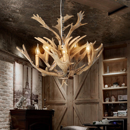 Marceau Rustic Candle Chandelier Pendant Light