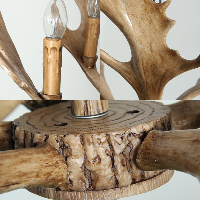 Marceau Rustic Candle Chandelier Pendant Light