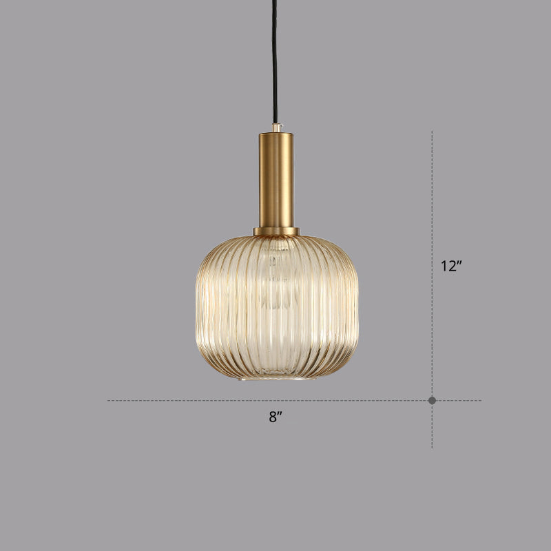 Mathilde Ribbed Bottle Pendant Light