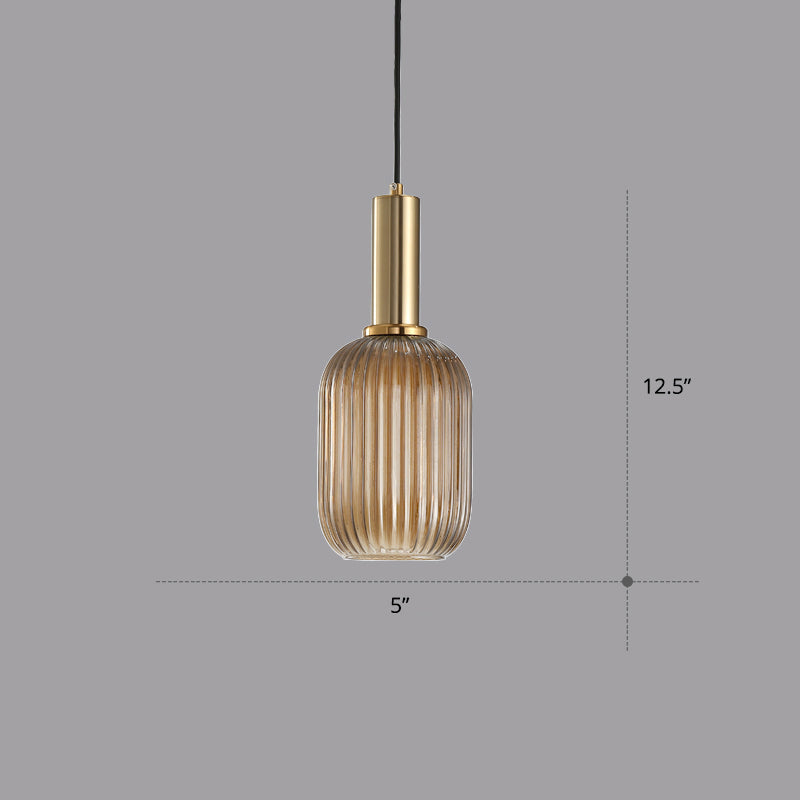 Mathilde Ribbed Bottle Pendant Light