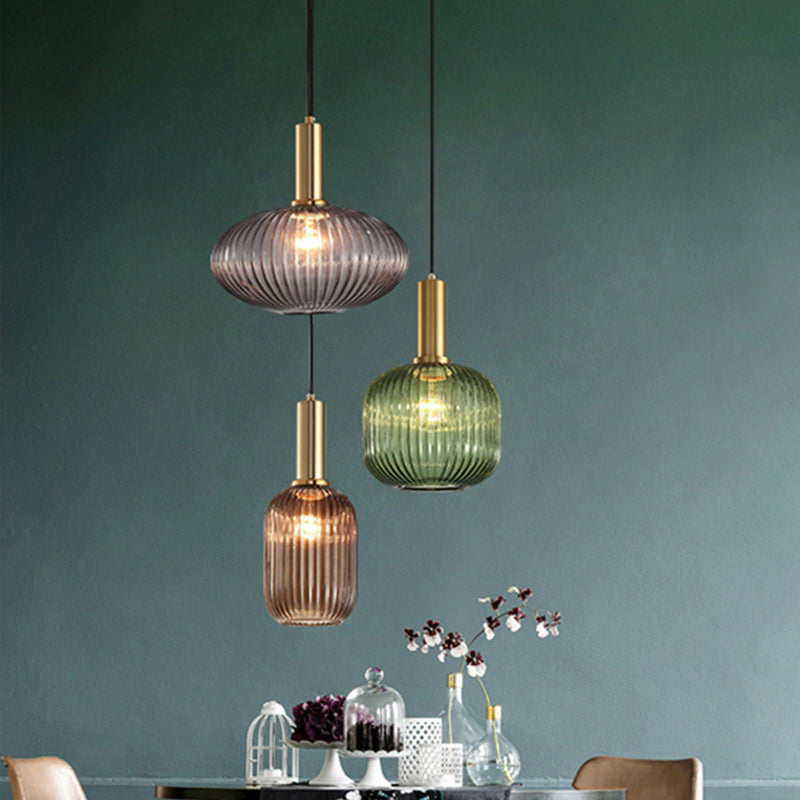 Mathilde Ribbed Bottle Pendant Light