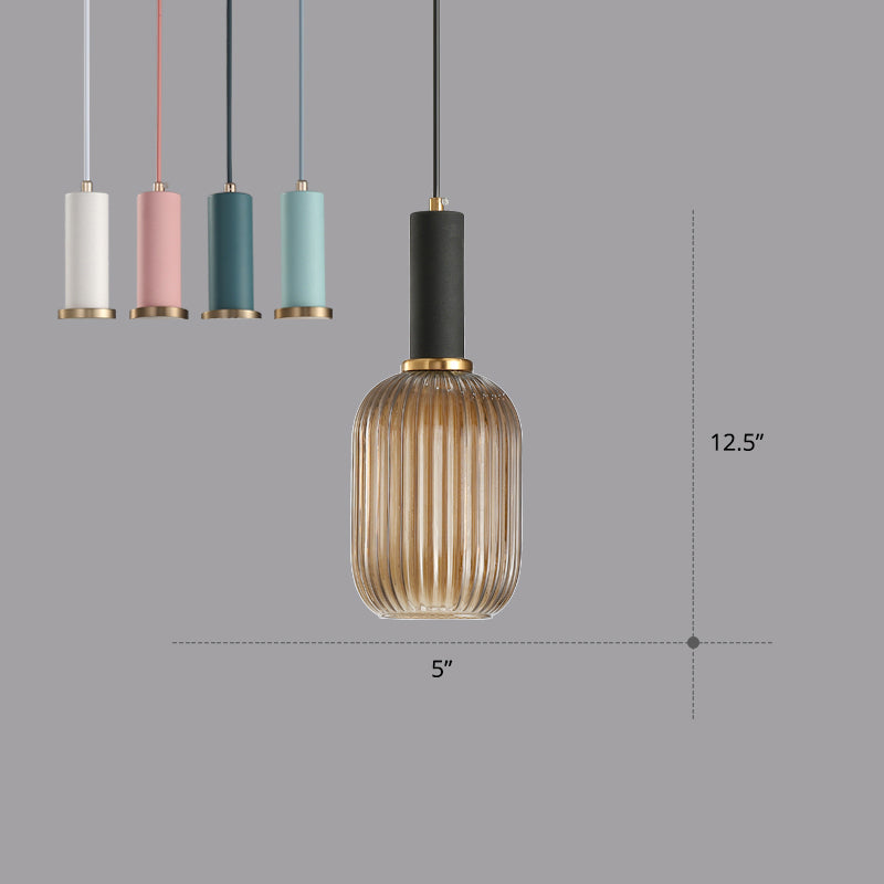 Mathilde Ribbed Bottle Pendant Light