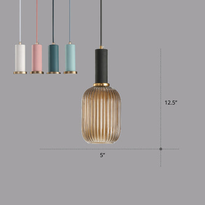 Mathilde Ribbed Bottle Pendant Light