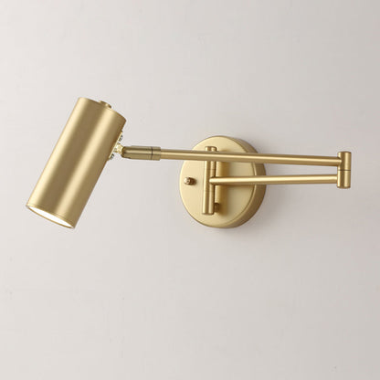 Élise Tubuläre Wand-Leselampe mit ausziehbarem Arm für das Bett