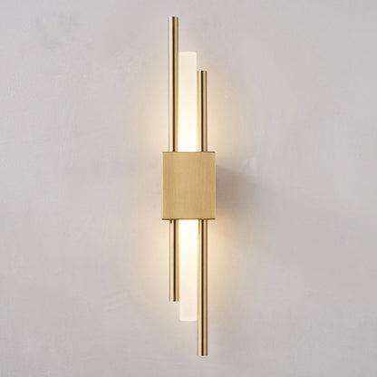 Camille Rod Acryl LED Wandleuchte Gold/Schwarz