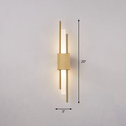 Camille Rod Acryl LED Wandleuchte Gold/Schwarz