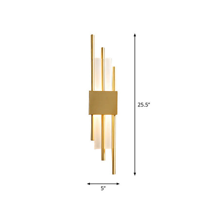 Camille Rod Acryl LED Wandleuchte Gold/Schwarz