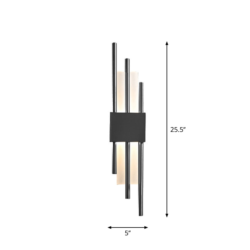 Camille Rod Acryl LED Wandleuchte Gold/Schwarz