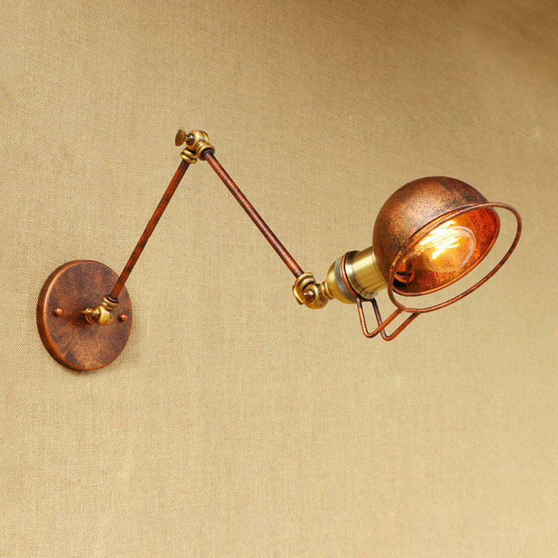 Hudson Vintage Industrie-Wandleuchte mit Schwenkarm