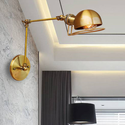 Hudson Vintage Industrie-Wandleuchte mit Schwenkarm