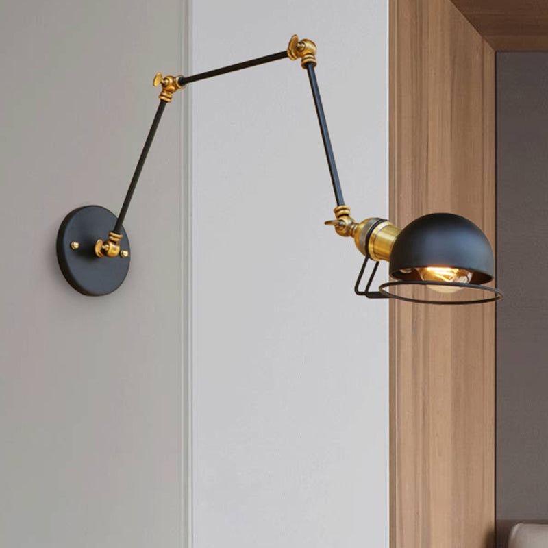 Hudson Vintage Industrie-Wandleuchte mit Schwenkarm
