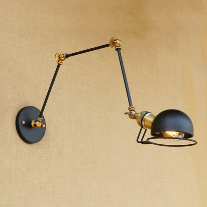 Hudson Vintage Industrie-Wandleuchte mit Schwenkarm