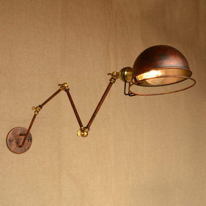 Hudson Vintage Industrie-Wandleuchte mit Schwenkarm
