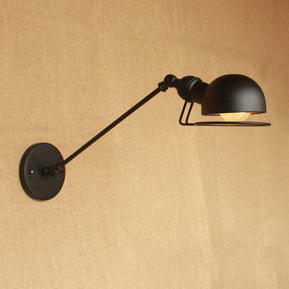 Hudson Vintage Industrie-Wandleuchte mit Schwenkarm