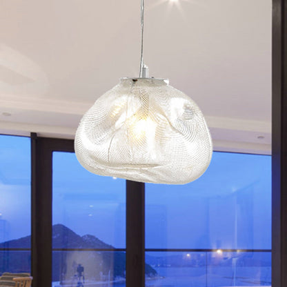 Wolkenförmige Pendelleuchte Amélie mit mundgeblasenem Glas