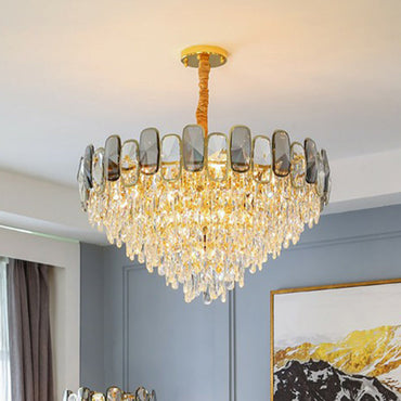 Camille Clear Crystal Cone Chandelier Pendelleuchte