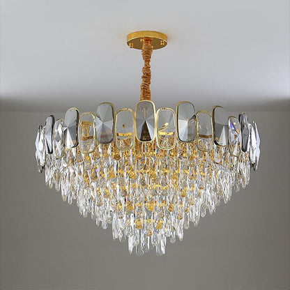 Camille Clear Crystal Cone Chandelier Pendelleuchte