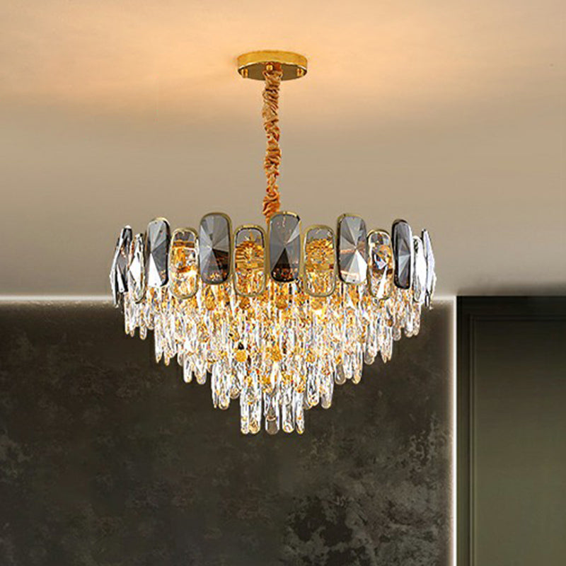 Camille Clear Crystal Cone Chandelier Pendelleuchte