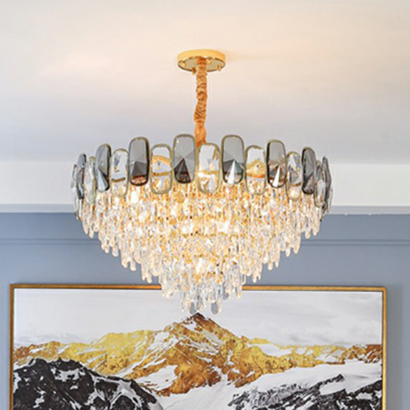 Camille Clear Crystal Cone Chandelier Pendelleuchte