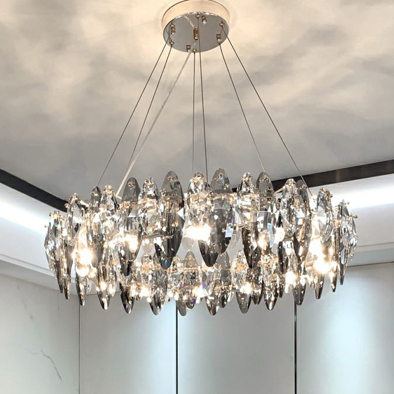 Élodie Crystal Ovale Minimalistische Pendelleuchte 50 cm