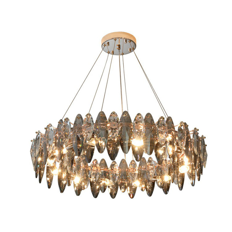 Élodie Crystal Ovale Minimalistische Pendelleuchte 50 cm
