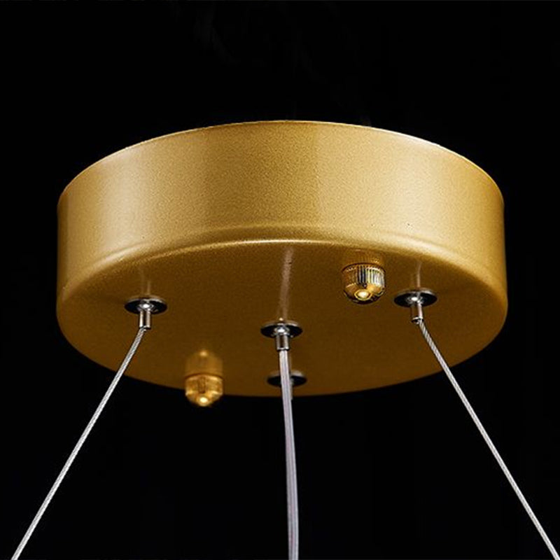 Sophie Crystal Bead Circle LED Chandelier Pendant Light