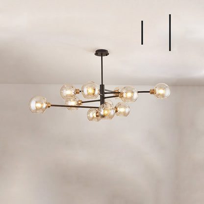 Aurélie Sputnik Glass Chandelier 3 Tier Modern Pendant