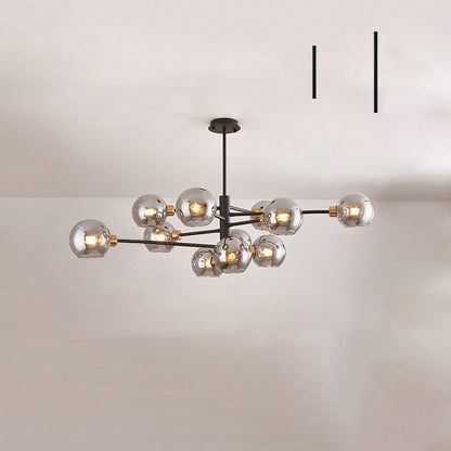 Aurélie Sputnik Glass Chandelier 3 Tier Modern Pendant