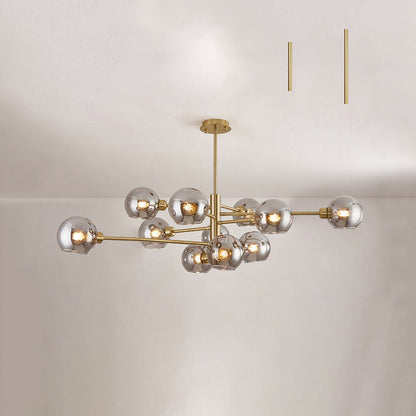 Aurélie Sputnik Glass Chandelier 3 Tier Modern Pendant