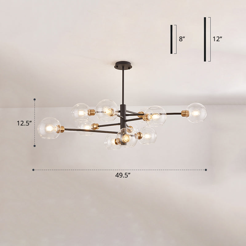 Aurélie Sputnik Glass Chandelier 3 Tier Modern Pendant