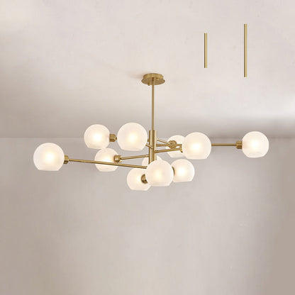 Aurélie Sputnik Glass Chandelier 3 Tier Modern Pendant