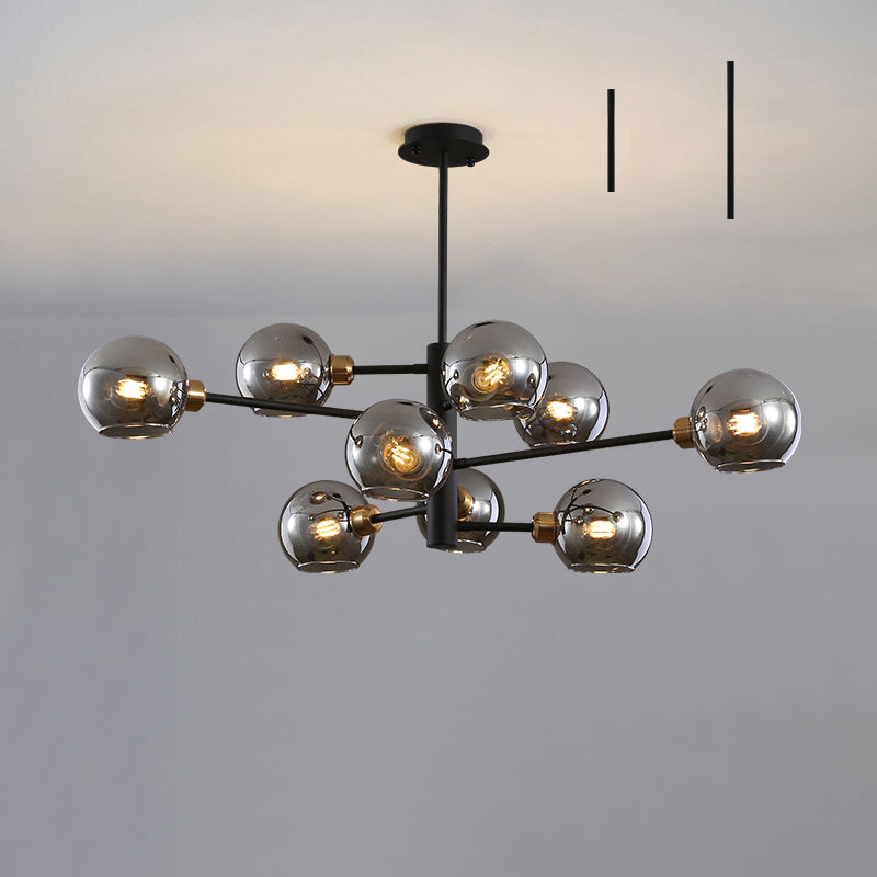 Aurélie Sputnik Glass Chandelier 3 Tier Modern Pendant