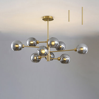 Aurélie Sputnik Glass Chandelier 3 Tier Modern Pendant