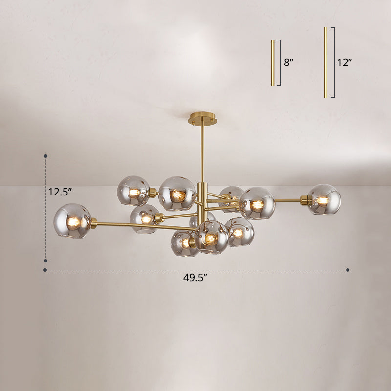 Aurélie Sputnik Glass Chandelier 3 Tier Modern Pendant