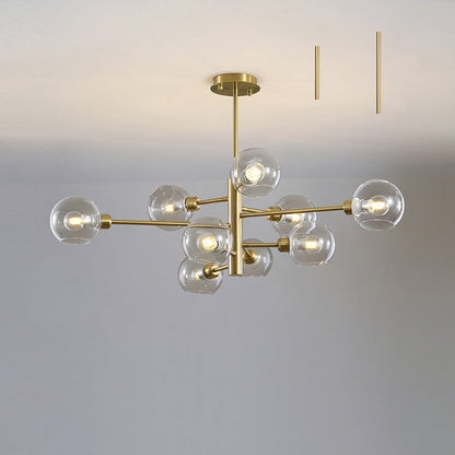 Aurélie Sputnik Glass Chandelier 3 Tier Modern Pendant