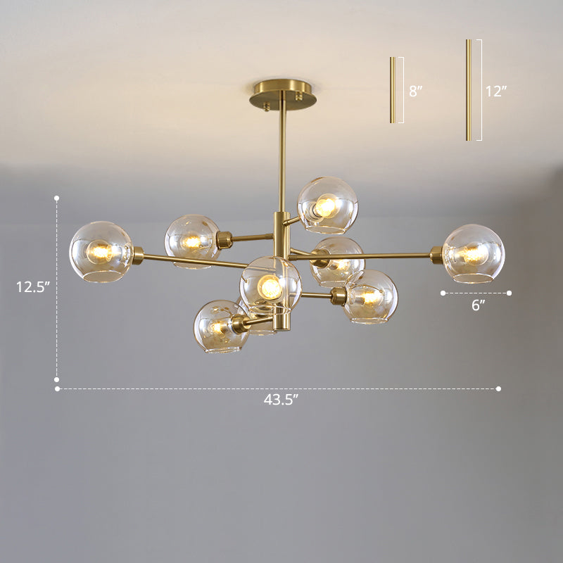 Aurélie Sputnik Glass Chandelier 3 Tier Modern Pendant