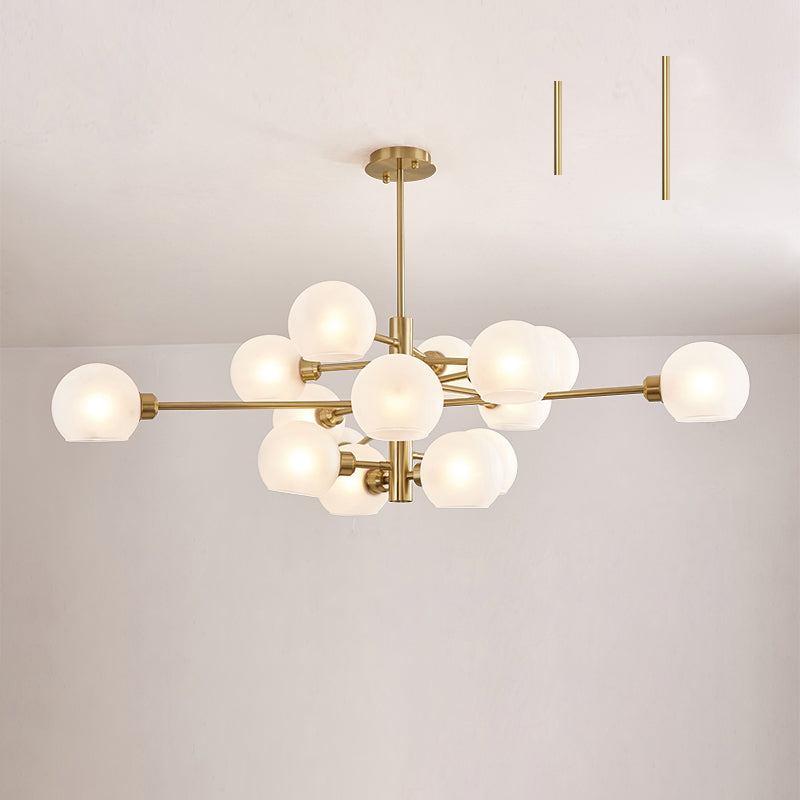 Aurélie Sputnik Glass Chandelier 3 Tier Modern Pendant