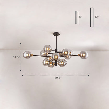 Aurélie Sputnik Glass Chandelier 3 Tier Modern Pendant