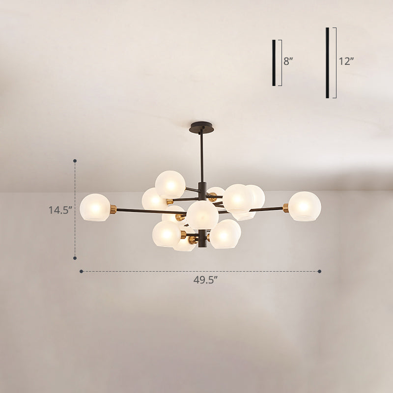 Aurélie Sputnik Glass Chandelier 3 Tier Modern Pendant