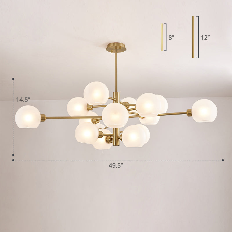 Aurélie Sputnik Glass Chandelier 3 Tier Modern Pendant